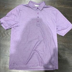 Travis Mathew Men’s Polo in Purple.